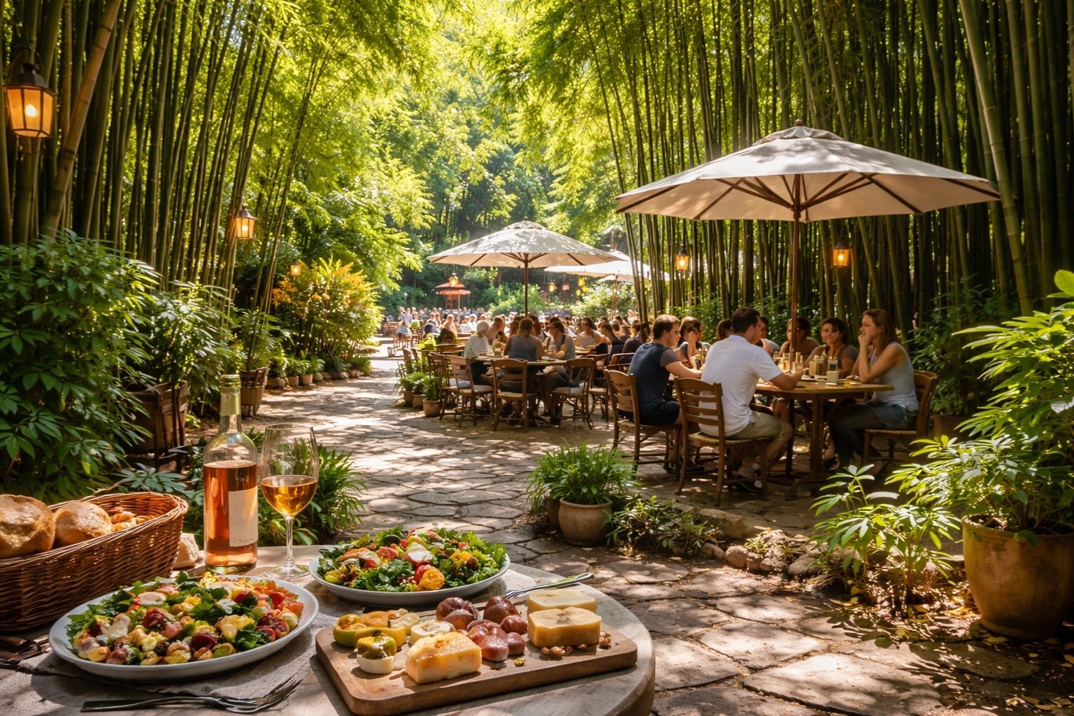 Peut-on manger à la Bambouseraie des Cévennes