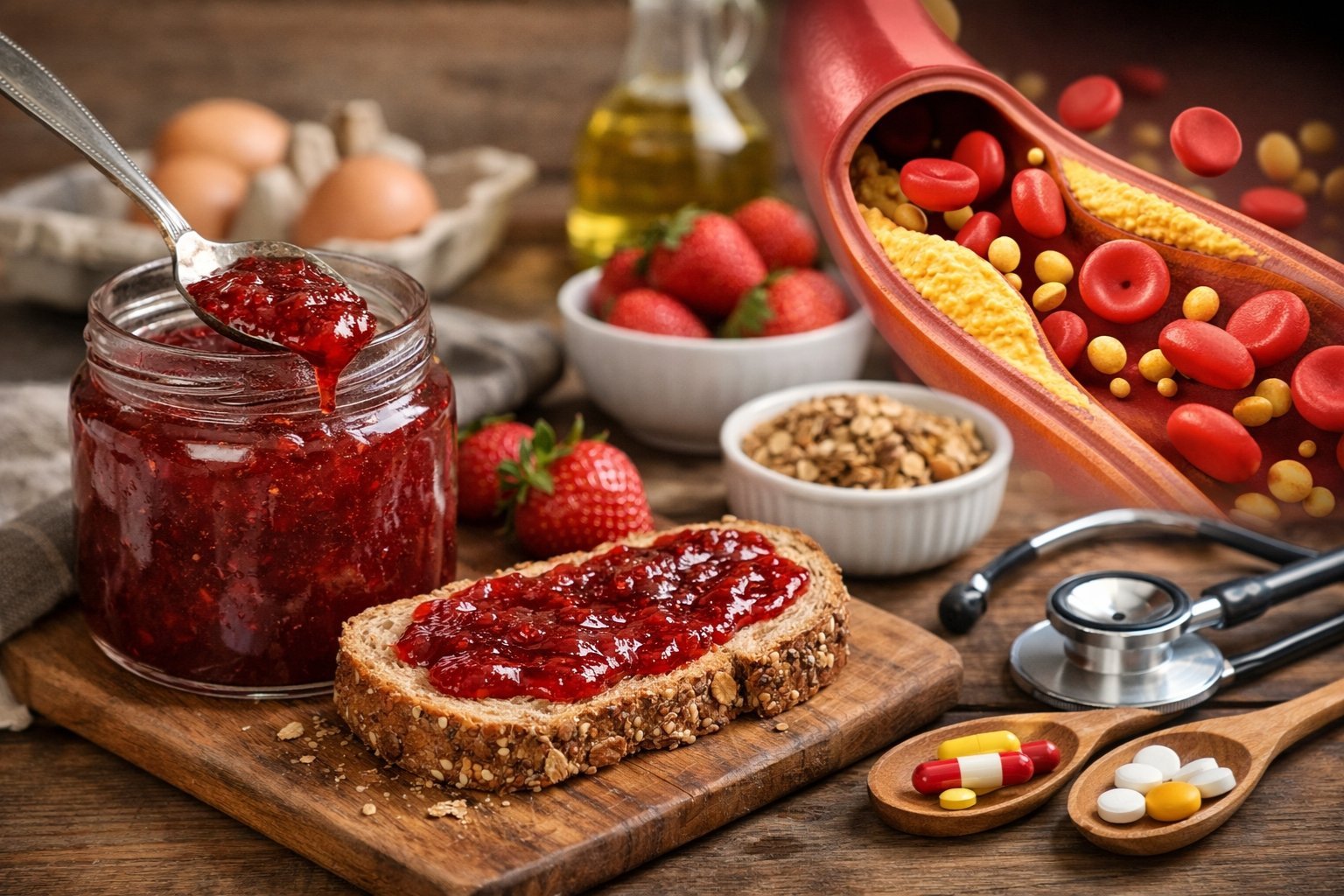 Peut-on manger de la confiture quand on a du cholestérol