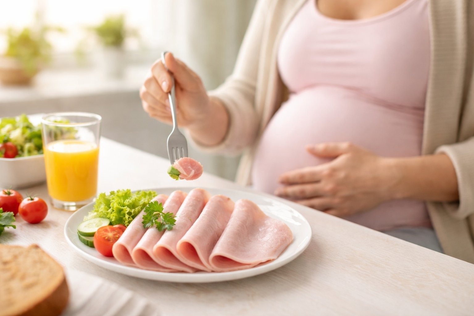 Peut-on manger du jambon blanc enceinte