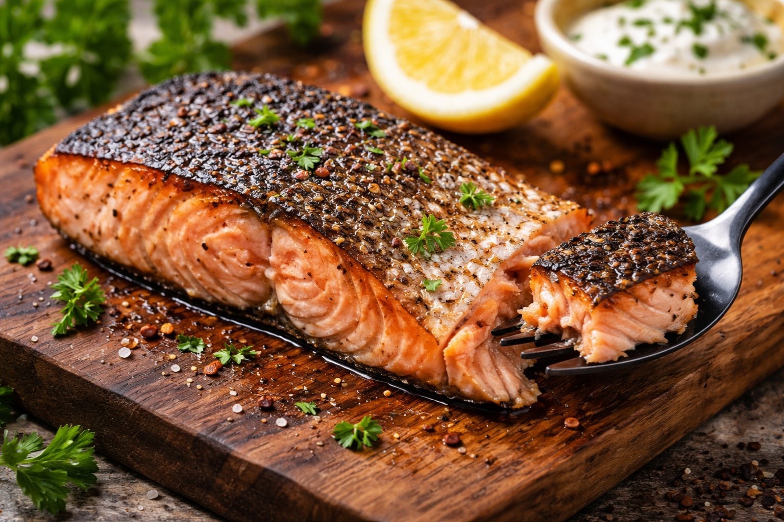 Peut-on manger la peau du saumon