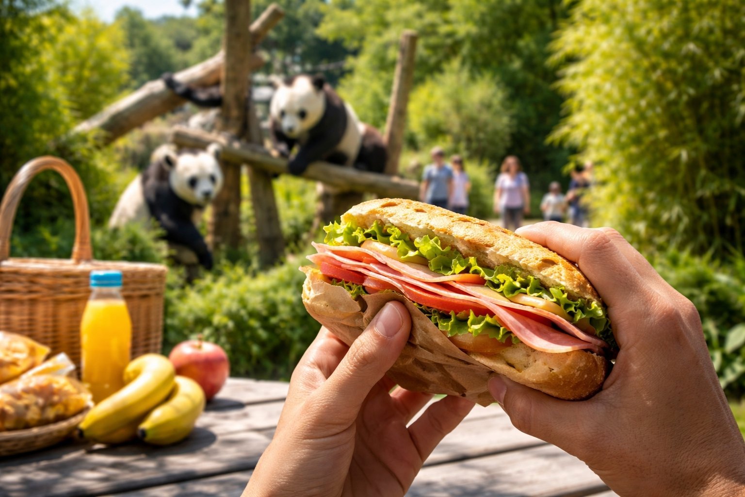 Peut-on manger son sandwich au Zoo de Beauval