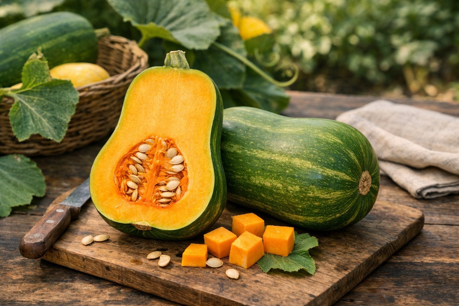 Peut-on manger une butternut verte