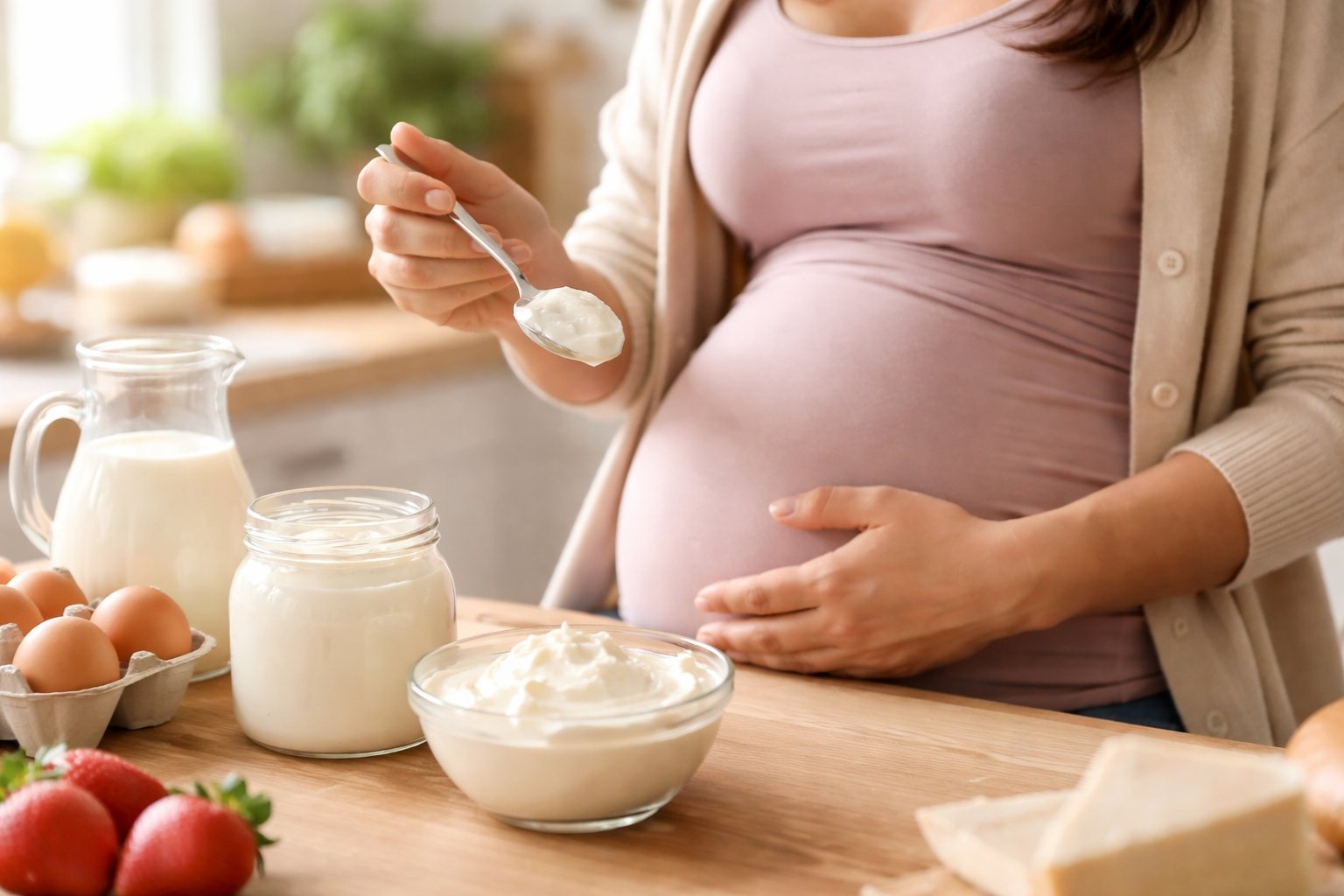 Peut-on manger de la crème fraîche enceinte
