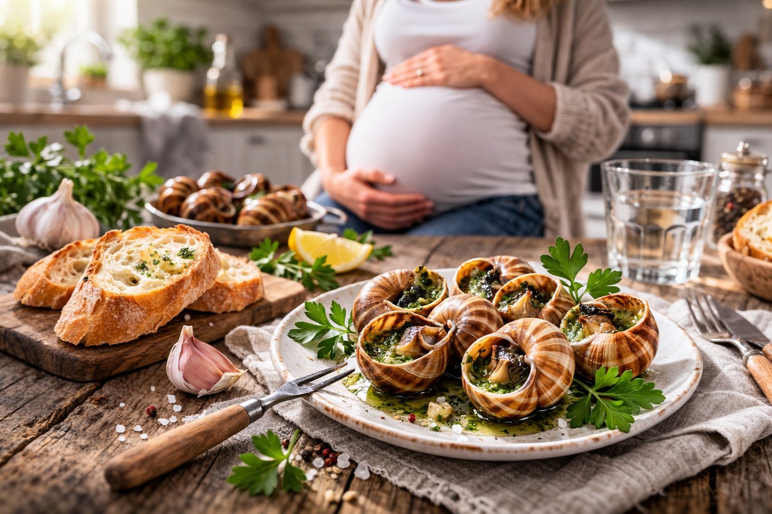 Peut on manger des escargots enceinte