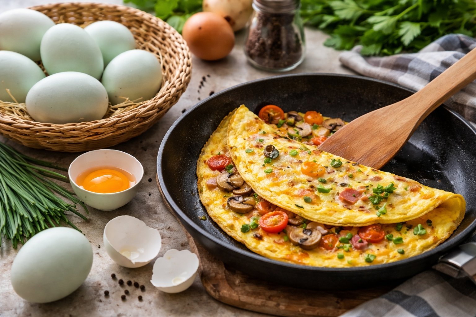 Peut on manger des oeufs de cane en omelette