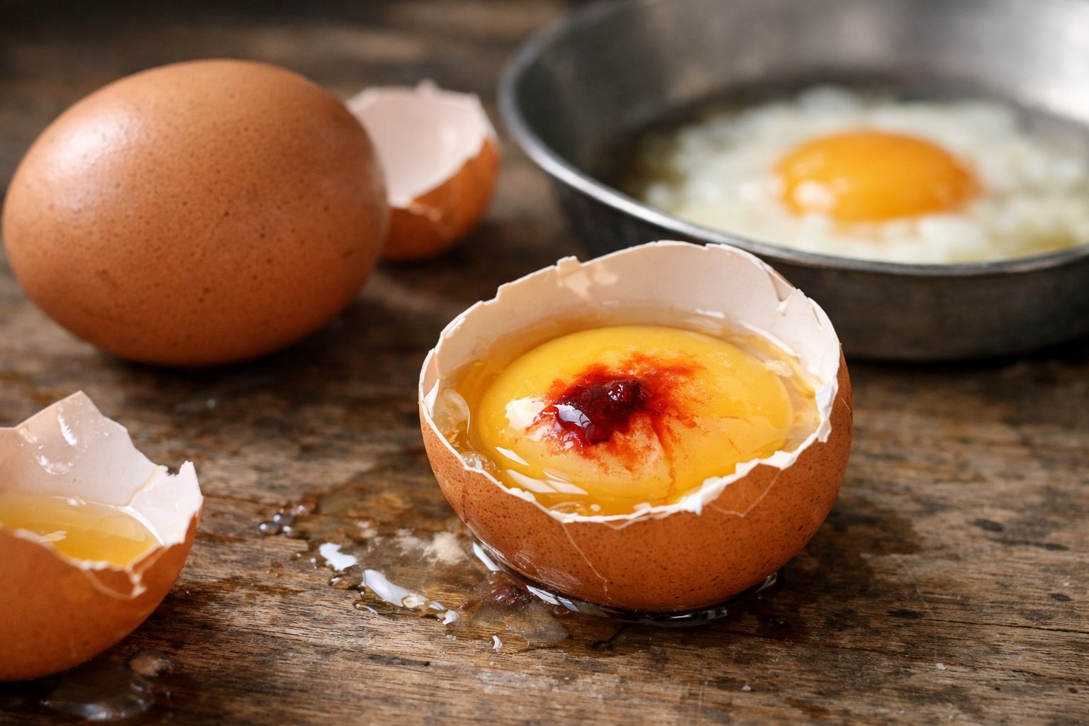 Peut-on manger un œuf avec du sang dedans