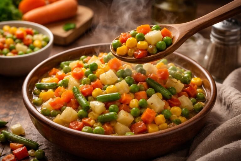 Peut-on manger de la macédoine chaude