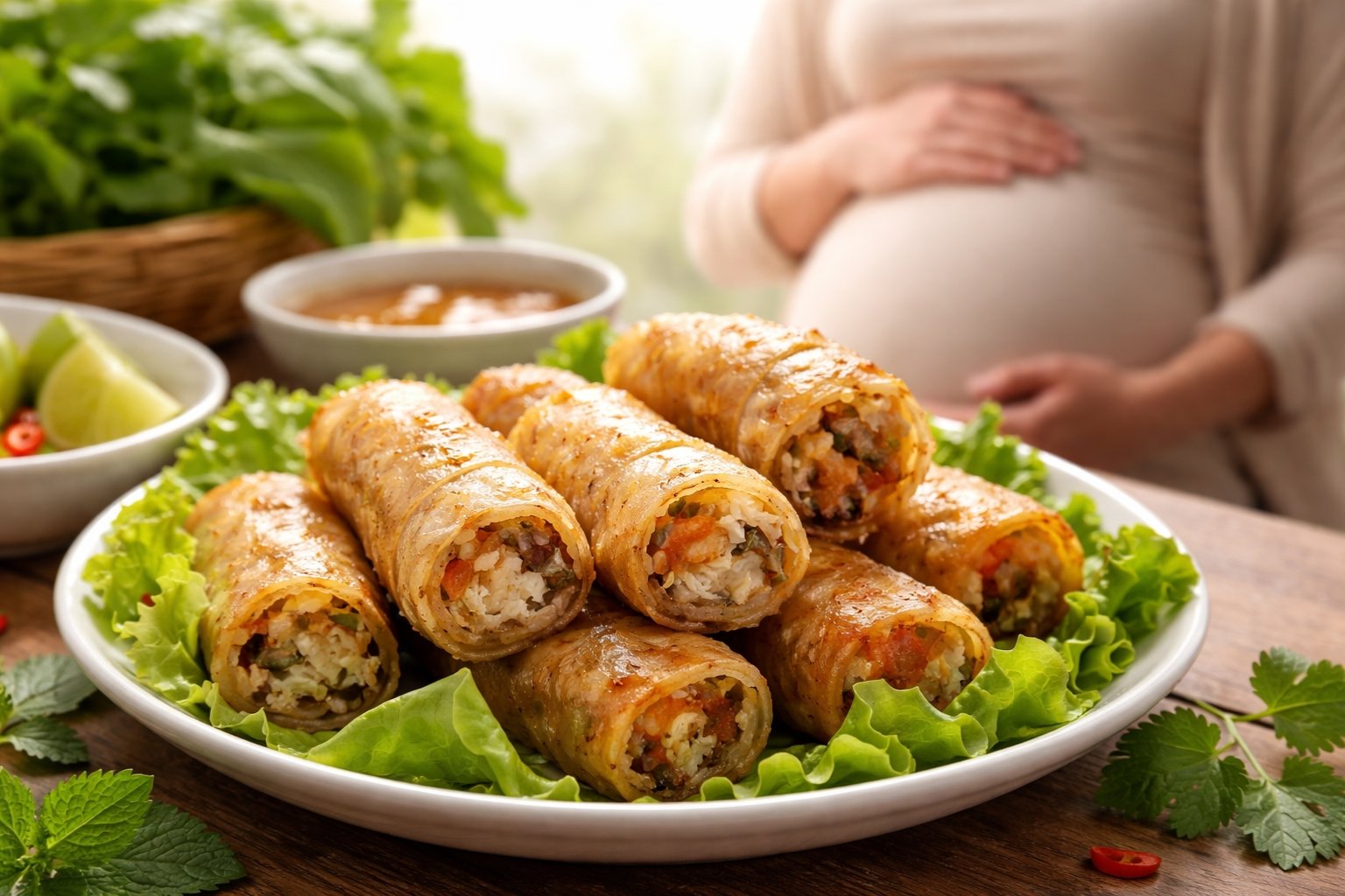 Peut-on manger des nems enceinte