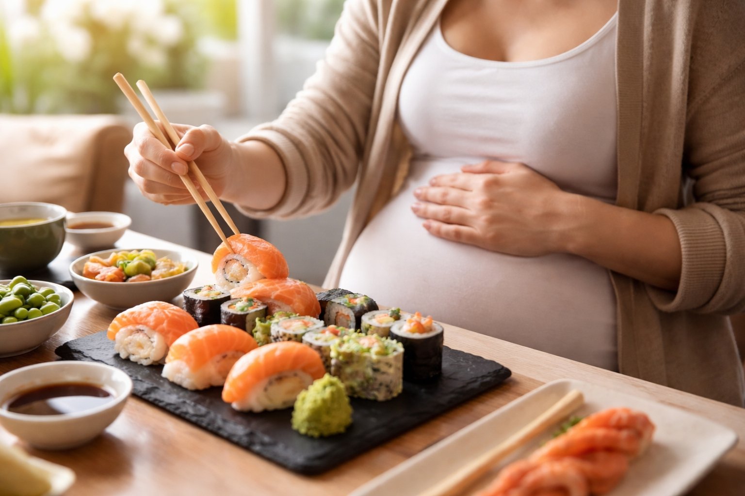 Peut-on manger des sushis enceinte
