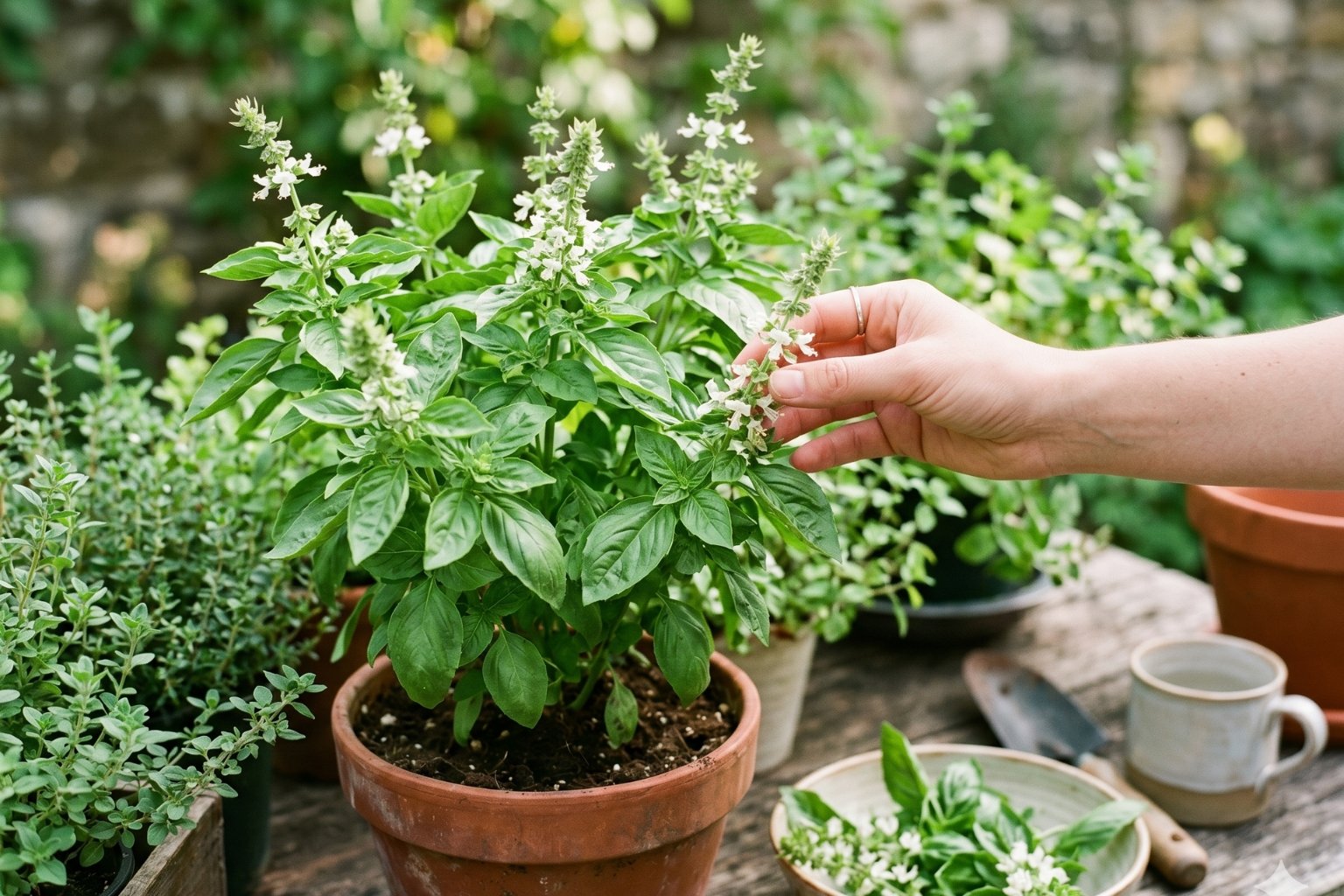 Peut-on manger les fleurs de basilic