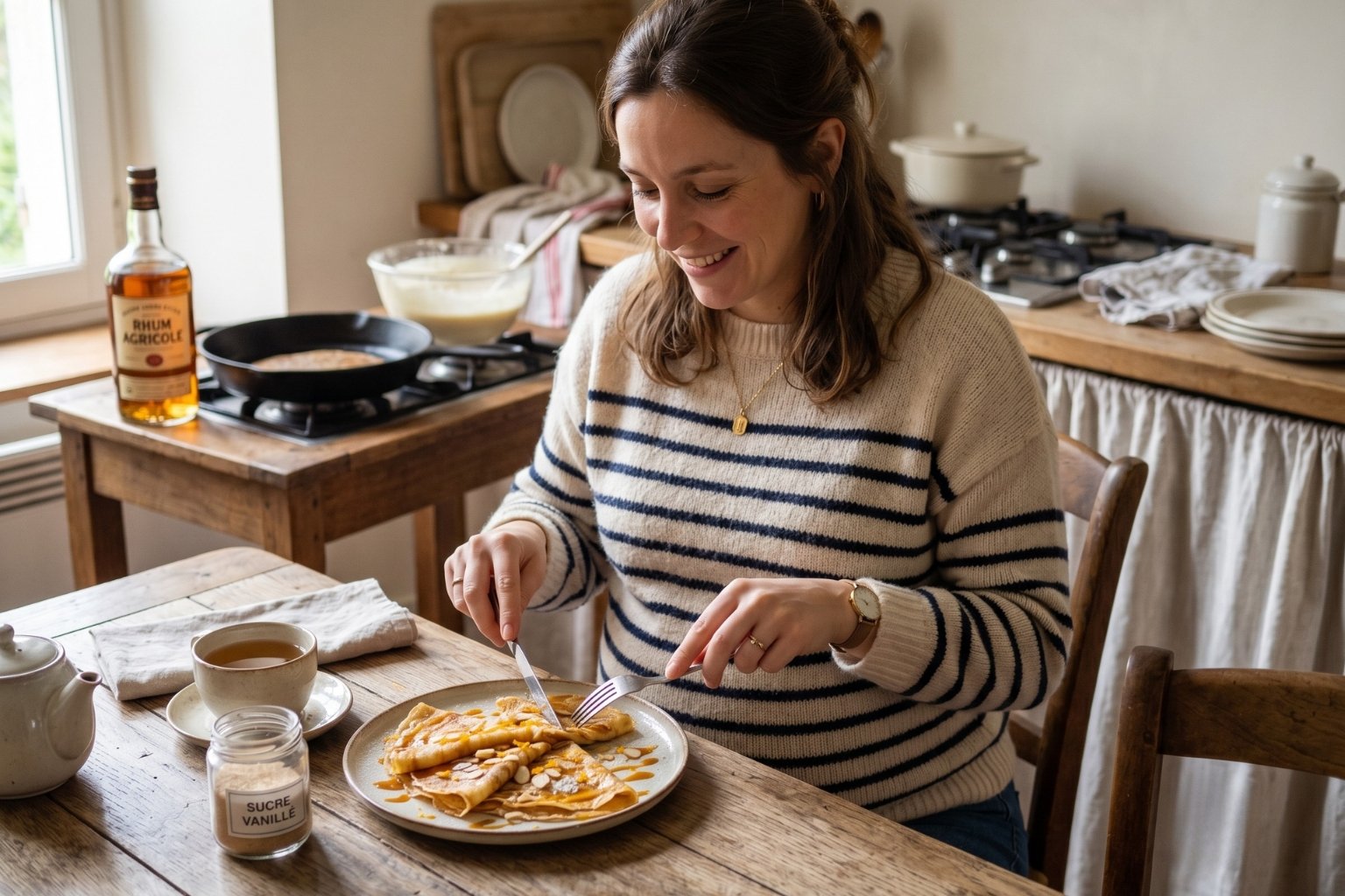 Peut-on manger des crêpes au rhum enceinte