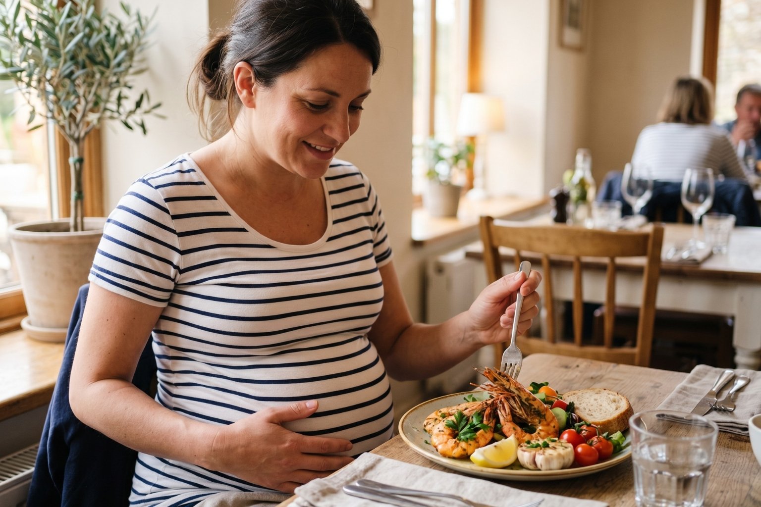 Peut-on manger des gambas enceinte